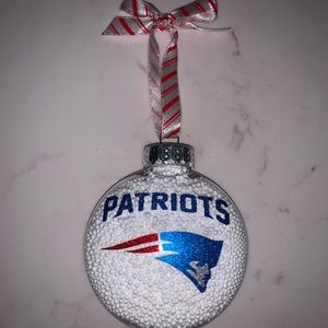 NFL New England Patriots Glitter vinyl Ornament